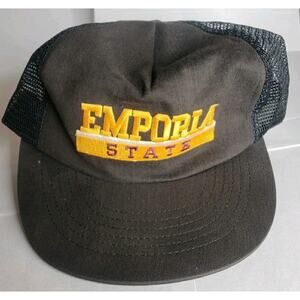 Emporia State University Hat 80s 90s Vintage Snapback Cap Made In USA